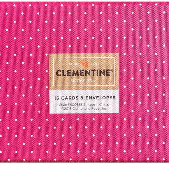 Clementine Paper Dog Thank You Cards Boxed Set 16 - Picture 2 of 2